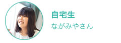 自宅生ながみやさんの1日へ