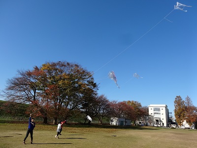 手作り凧を飛ばそう 2回生 保育原理 News 幼児教育学科 学科 専攻紹介 仁愛女子短期大学