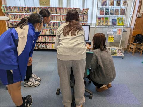 森田中学校2年生が図書館で職場体験！