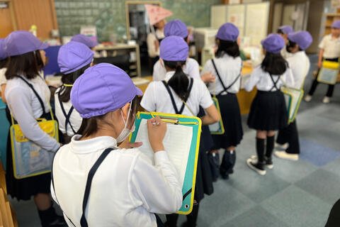 森田小学校6年生30名が学校探検に来てくれました！