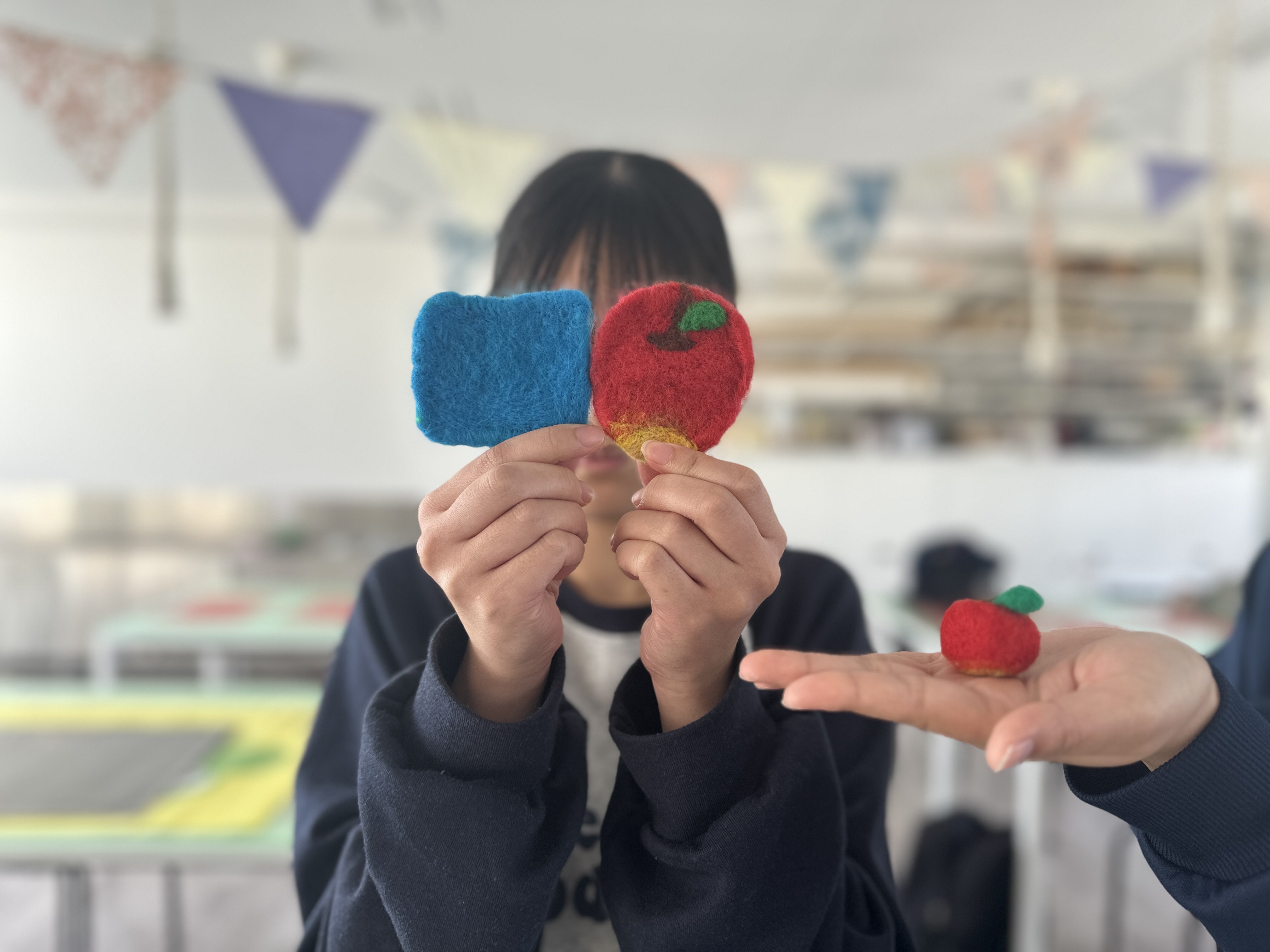 ニードル体験_テキスタイルデザイン