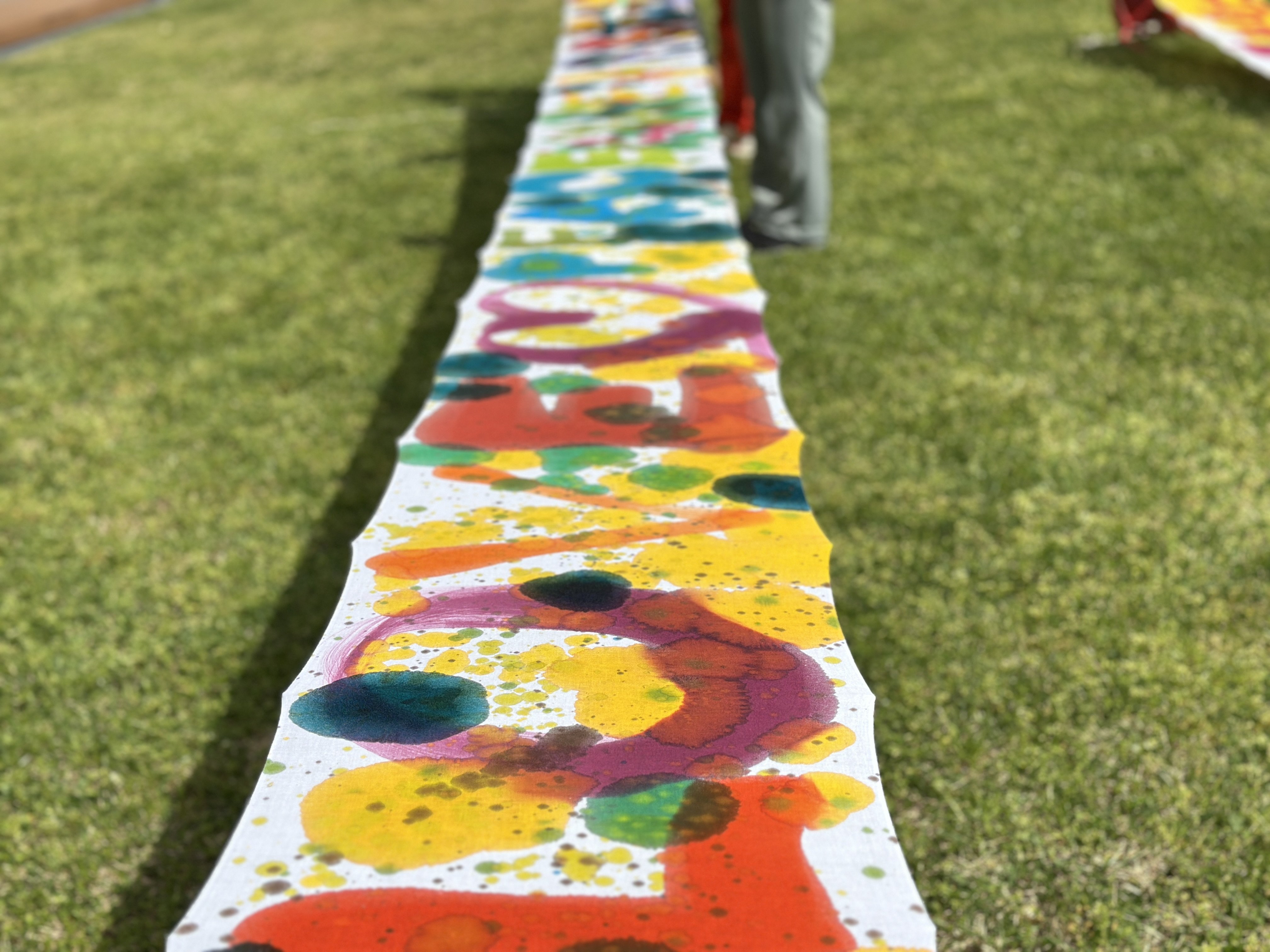 引き染め体験_テキスタイルデザイン