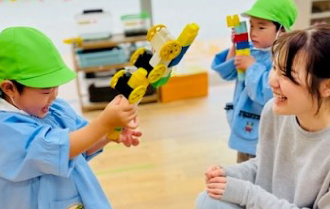 幼児教育学科 模擬授業の様子