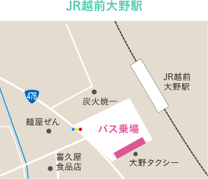 JR越前大野駅地図
