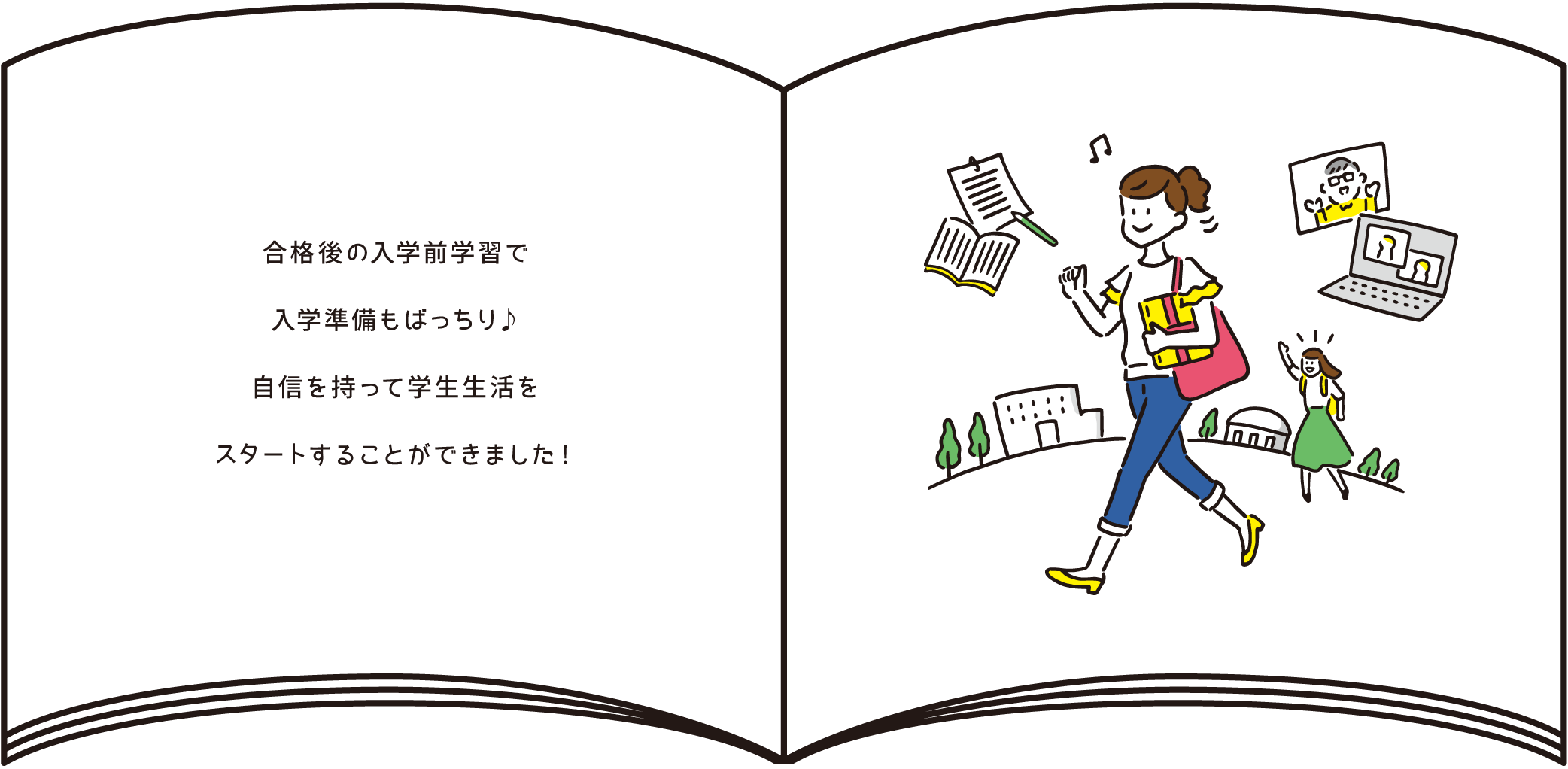 合格後の入学前学習で入学準備もばっちり♪自信を持って学生生活をスタートすることができました！