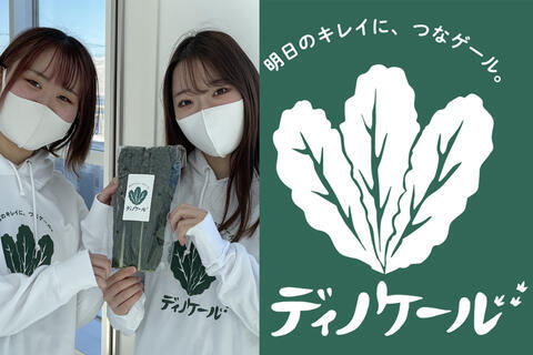 本学学生がデザイン！福井市産特産野菜「ディノケール」