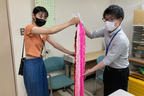 開学記念AHで折った「千羽鶴」のその後・・・